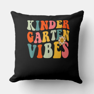 Cojín Decorativo Vibraciones de jardín de infancia Maestra de Kinde