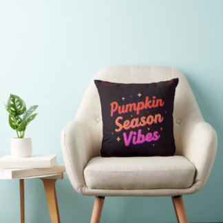 Cojín Decorativo Vibraciones de la Temporada de Calabaza