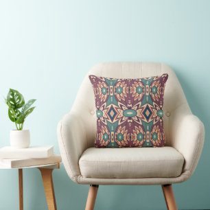 Cojín Decorativo Vibraciones de Piña Púrpura