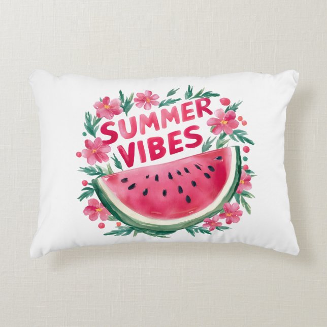 Cojín Decorativo Vibraciones de Verano (Anverso)
