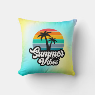 Cojín Decorativo Vibraciones de Verano con Diseño de Palmeras