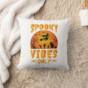 Cojín Decorativo Vibraciones Espeluznantes Solo Retro Halloween