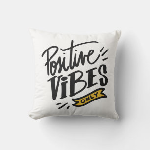 Cojín Decorativo Vibraciones Positivas Actitud de Éxito en la Vida