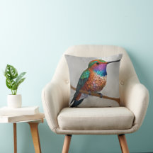 Vibrant Allen’s Hummingbird Painting