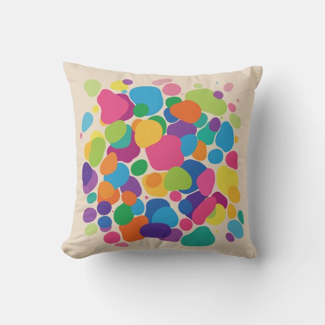 Cojín Decorativo Vibrant Amoeba Burst (Anverso)