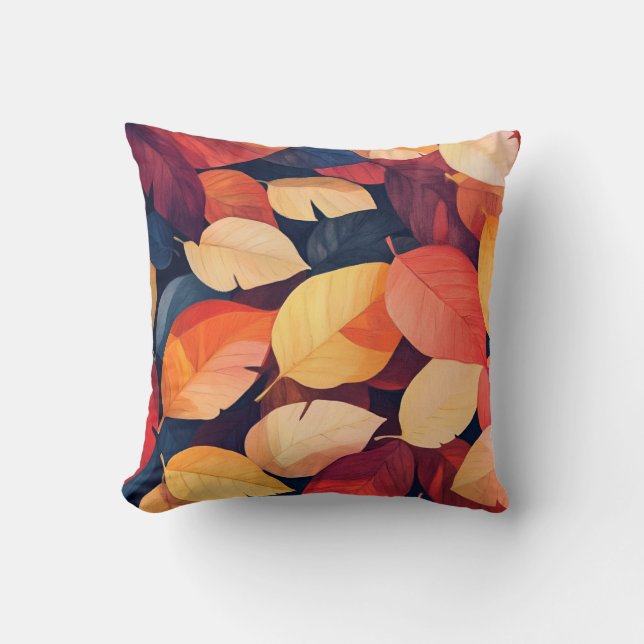 Cojín decorativo Vibrant Autumn Leaves (Anverso)
