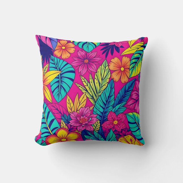 Cojín Decorativo Vibrant Floral design cushion (Anverso)