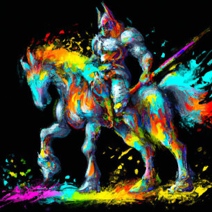 Cojín Decorativo  Vibrant Knight