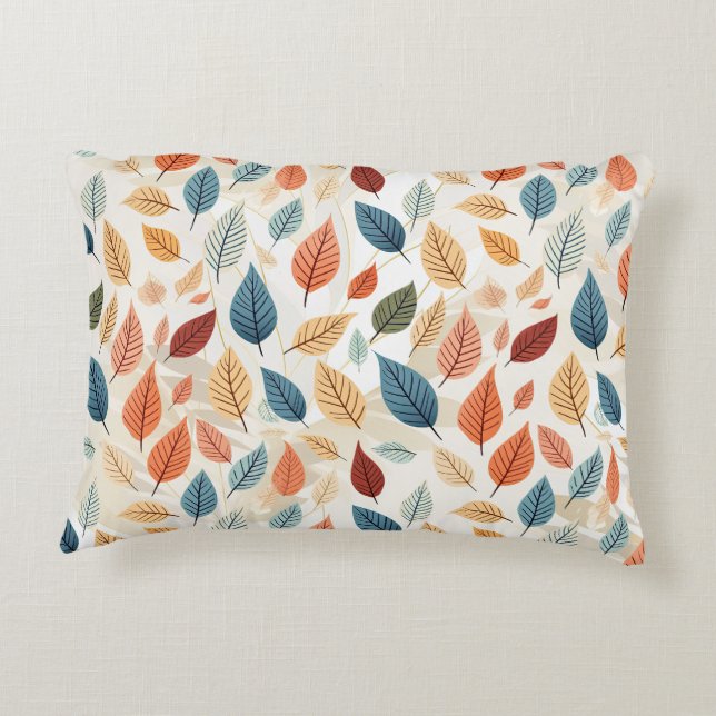 COJÍN DECORATIVO VIBRANT LEAF PATTERNS (Reverso)