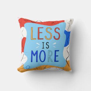 Cojín Decorativo Vibrant "Less Is More" Abstract Graphic