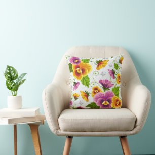 Cojín decorativo Vibrant Pansies