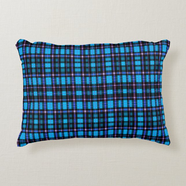 Cojín Decorativo Vibrant Plaid Tartan Pattern Fabric (Anverso)