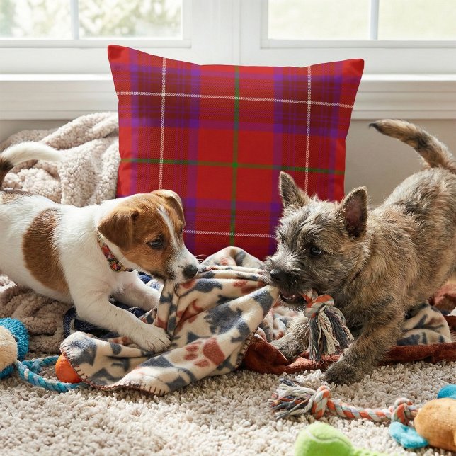 Cojín Decorativo Vibrant Scottish Plaid - Rose Clan Tartan (Subido por el creador)