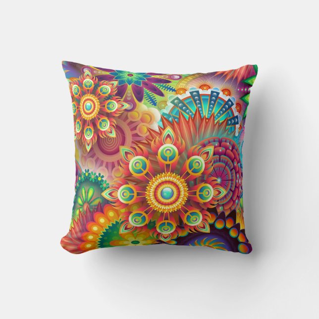 Cojín Decorativo Vibrante Abstract Pillow (Anverso)