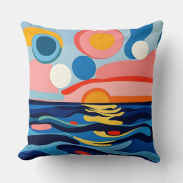 Cojín Decorativo Vibrante Abstract Seascape