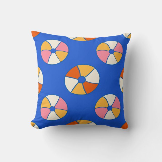 Cojín Decorativo Vibrante Beach Balls (Anverso)