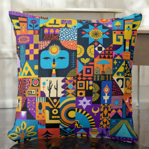 Cojín Decorativo Vibrante Cushion de Geometría