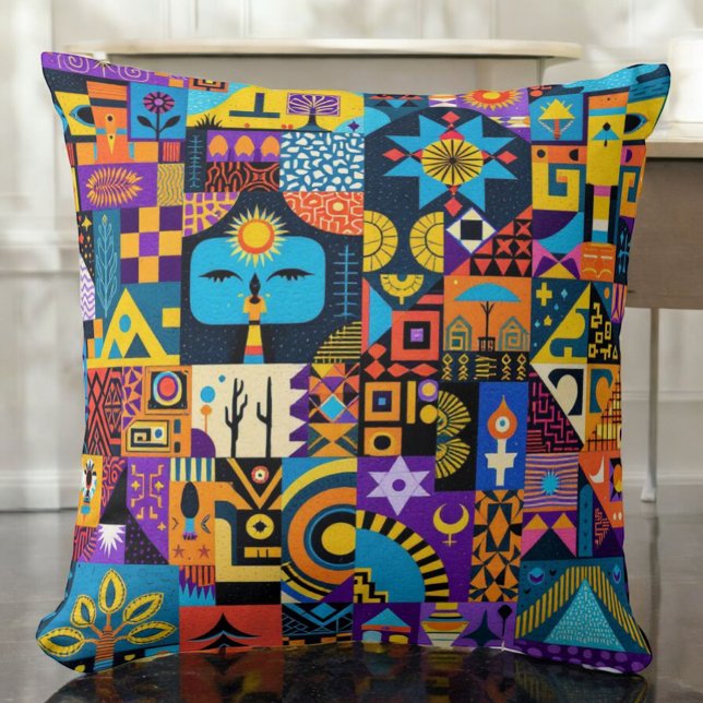 Cojín Decorativo Vibrante Cushion de Geometría (Subido por el creador)