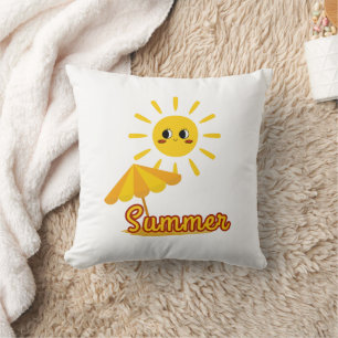 Cojín Decorativo Vibrante diseño veraniego de sol