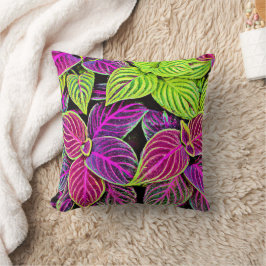 Cojín Decorativo Vibrante elegancia deja el patrón