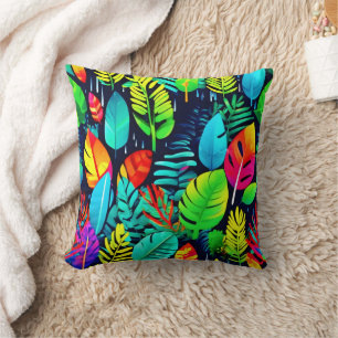 Cojín Decorativo Vibrante Foliage Drizzle Art