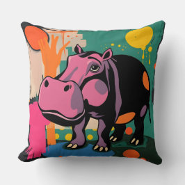 Cojín Decorativo Vibrante Hippo Design