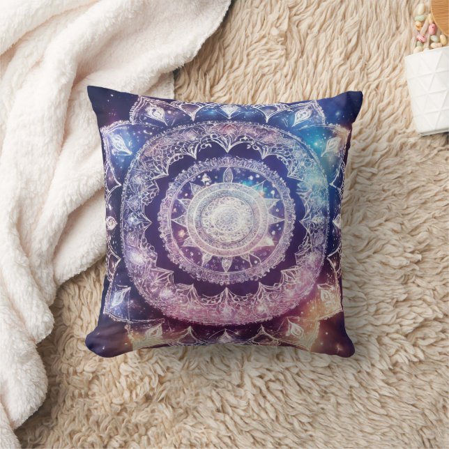 Cojín Decorativo Vibrante Mandala Yoga Pillow para la serenidad (Manta)