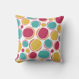 Cojín Decorativo Vibrante Patrón de bolas lúdicas