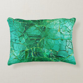 Cojín Decorativo Vibrante patrón de textura turquesa
