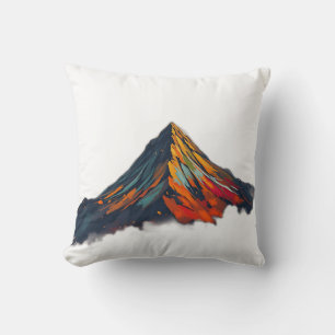 Cojín Decorativo Vibrante ráfaga de la montaña otoñal