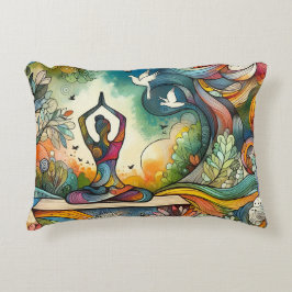 Cojín Decorativo Vibrante serenidad de yoga