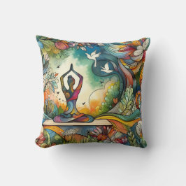 Cojín Decorativo Vibrante serenidad de yoga