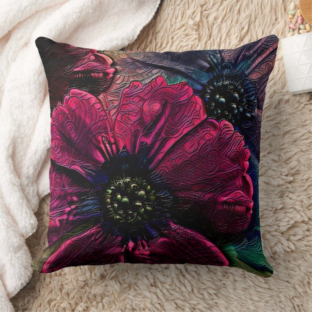 Cojín Decorativo Victoriano Splendor: Exquisito diseño floral (Manta)