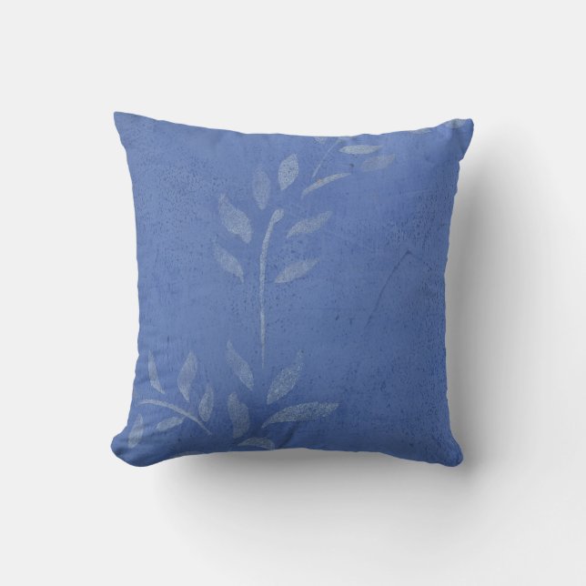 Cojín Decorativo Vid de canica azul (Anverso)