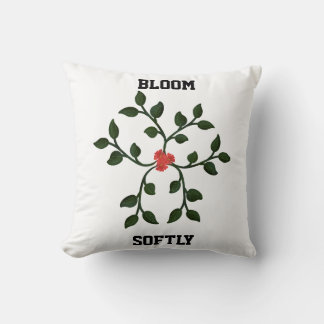 Cojín Decorativo Vid Floral Minimalista | Diseño Botánico Elegante