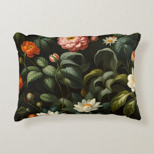 Cojín Decorativo Vida botánica floral de jardín vintage