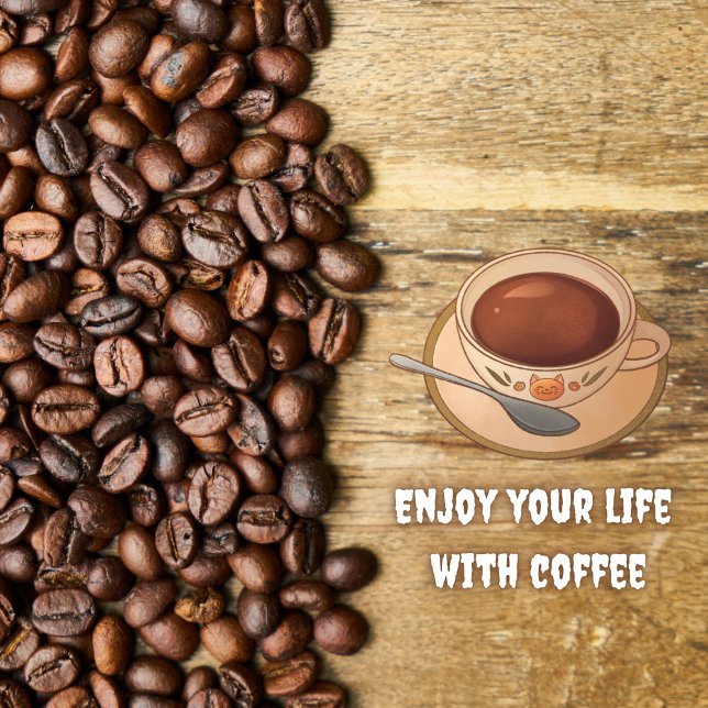 Cojín Decorativo Vida con café (Subido por el creador)
