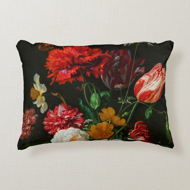 Cojín Decorativo Vida con flores en una bolsa de vidrio (Anverso)