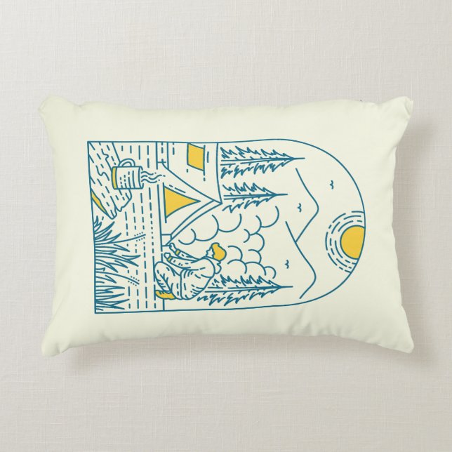 Cojín Decorativo Vida de campamento 1 (Anverso)