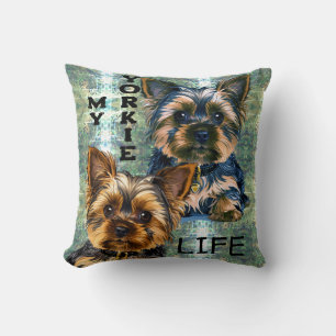 Cojín Decorativo Vida de Yorkie
