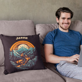 Cojín Decorativo Vida en bicicleta, personalizable retro