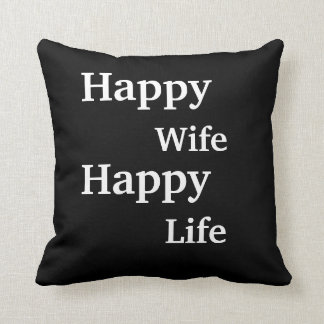 Cojín Decorativo Vida feliz de la esposa feliz