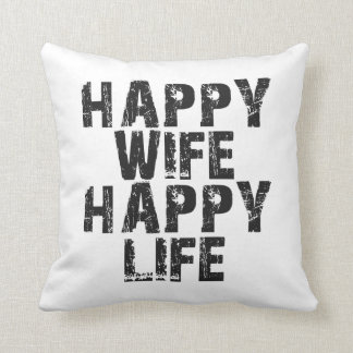 Cojín Decorativo Vida feliz de la esposa feliz