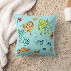 Cojín Decorativo Vida Marina Bajo el Mar