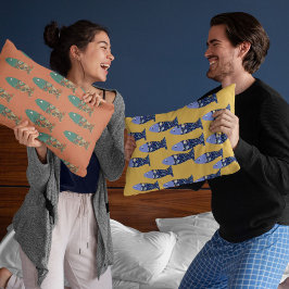 Cojín Decorativo Vida marina, casa de playa, amante de los peces