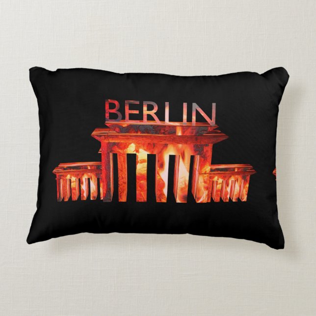 Cojín Decorativo Vida nocturna de Berlín (Reverso)