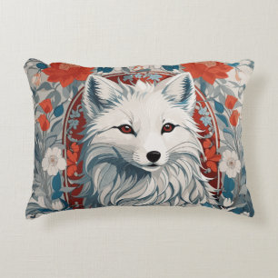 Cojín Decorativo Vida silvestre Mesmerizadora de Artic Fox