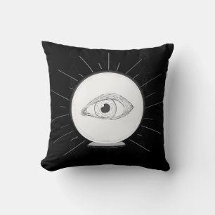 Cojín Decorativo Vidente Ojo Vidente Bola de Cristal Esotérica