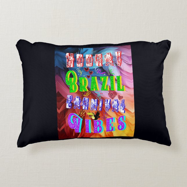 Cojín Decorativo Videos del Carnaval de Brasil (Anverso)
