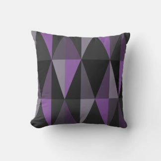 Cojín Decorativo Videos modernos de mitad de siglo Violeta oscura